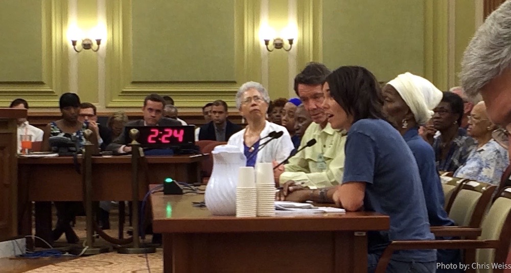 Maureen testifying before the DC Council