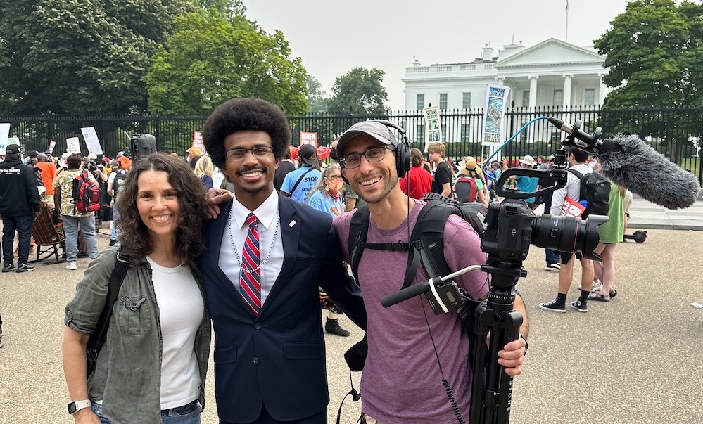 With Tennessee State Representative Justin J. Pearson at the White House